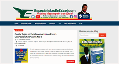 Desktop Screenshot of especialistasenexcel.com